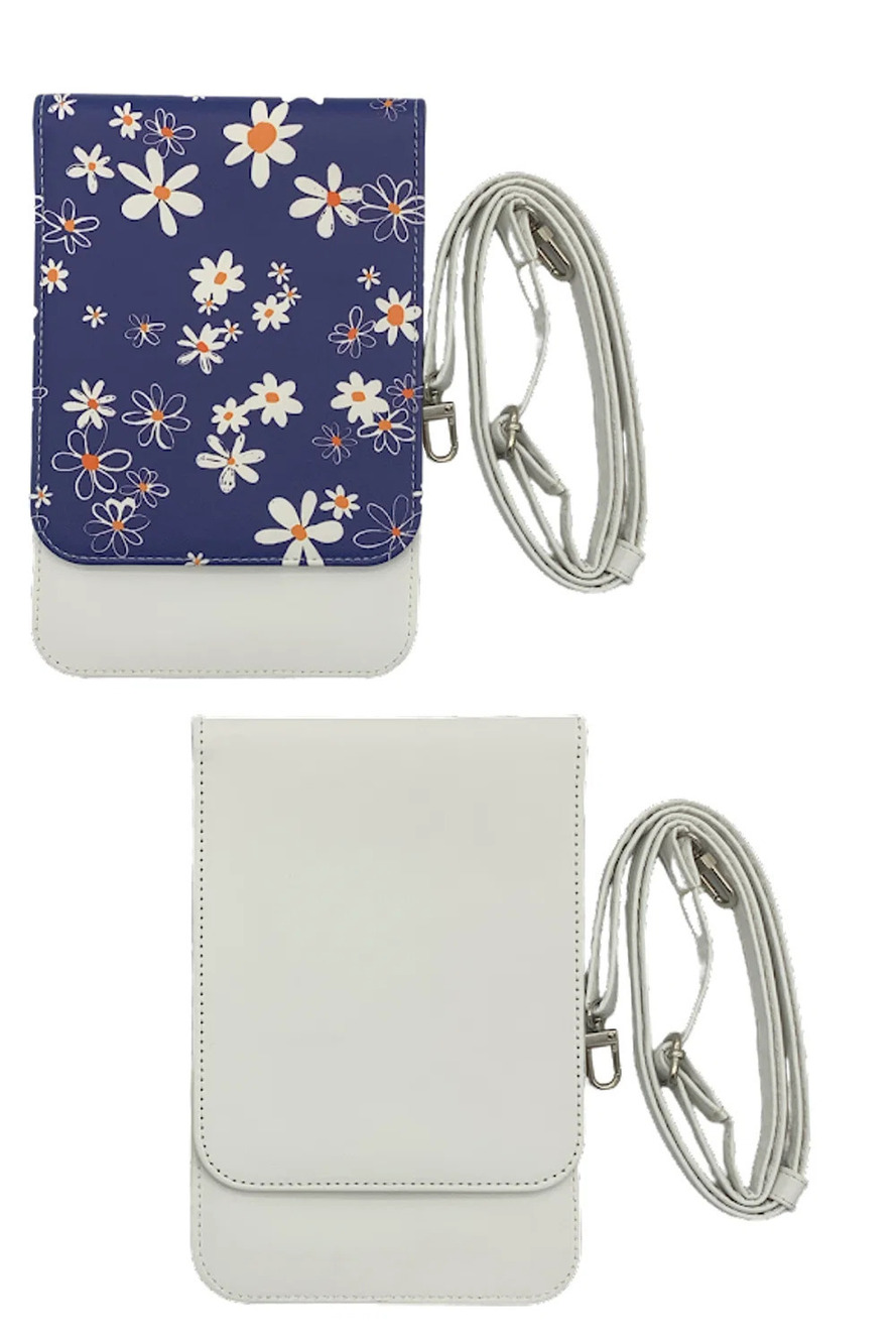 Caseable 2-pack Crossbody Phone Bags Protection White/Navy Daisy